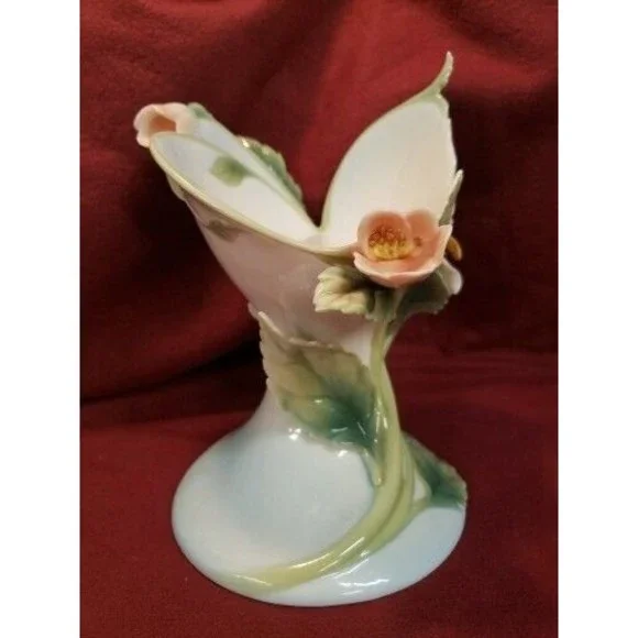 Franz Collection Bee & Apple Blossom Porcelain Candleholder READ